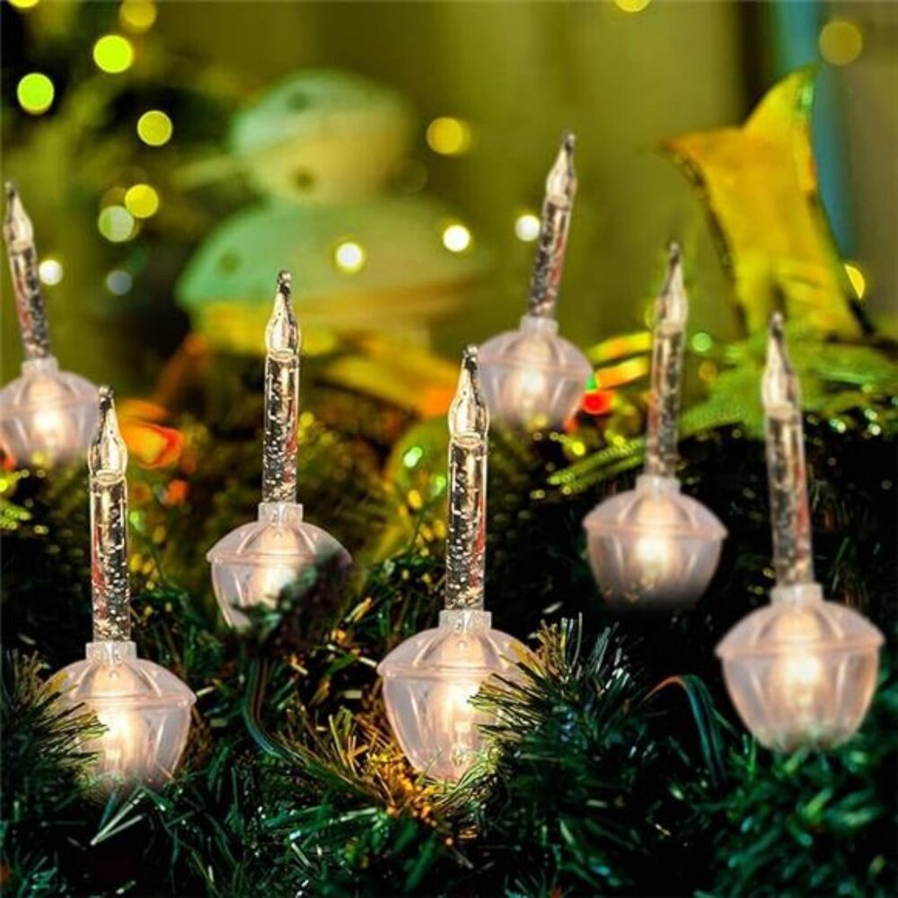Christmas Bubble Lights 11 Ft Bubble String Lights with 7 Bubble Light Bulbs - Picture 8 of 8